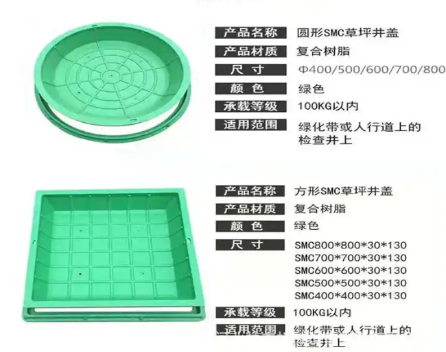 渭滨树脂复合种植井盖展示